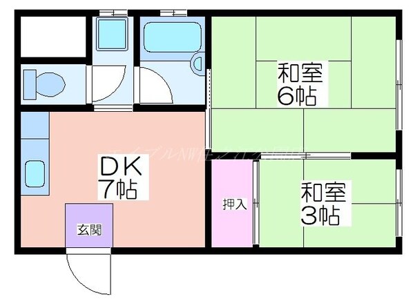 トミーズ住之江の物件間取画像